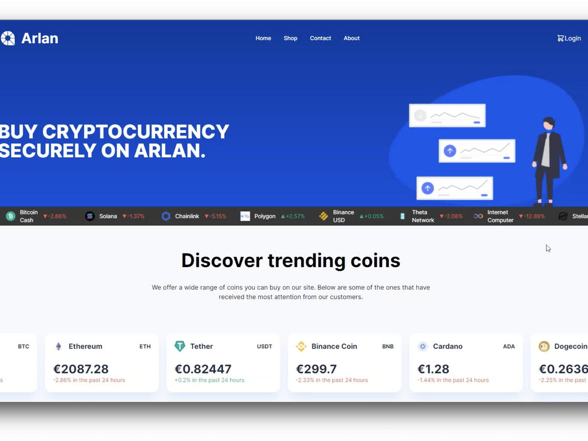 Webshop crypto